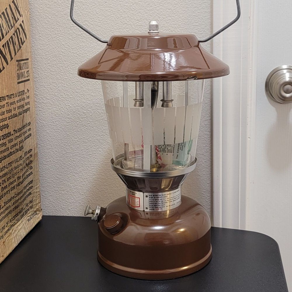 VTG Coleman‎ Double Mantle Lantern Model 275A 710 Picket Fence 2/80 RARE NOS - Picture 11 of 15
